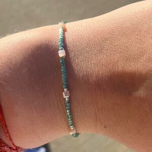 Elegant Green Beaded Bracelet